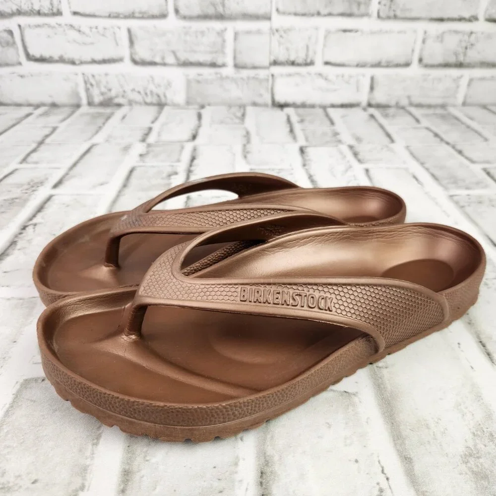 Birkenstock Honolulu Essentials EVA Women's Size US 7 EU 38 Copper Slides Sandal - Picture 3 of 10